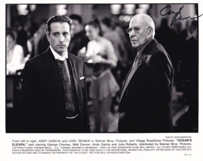 CARL REINER signed Autogramm 20x25cm OCEANS ELEVEN in Person autograph COA