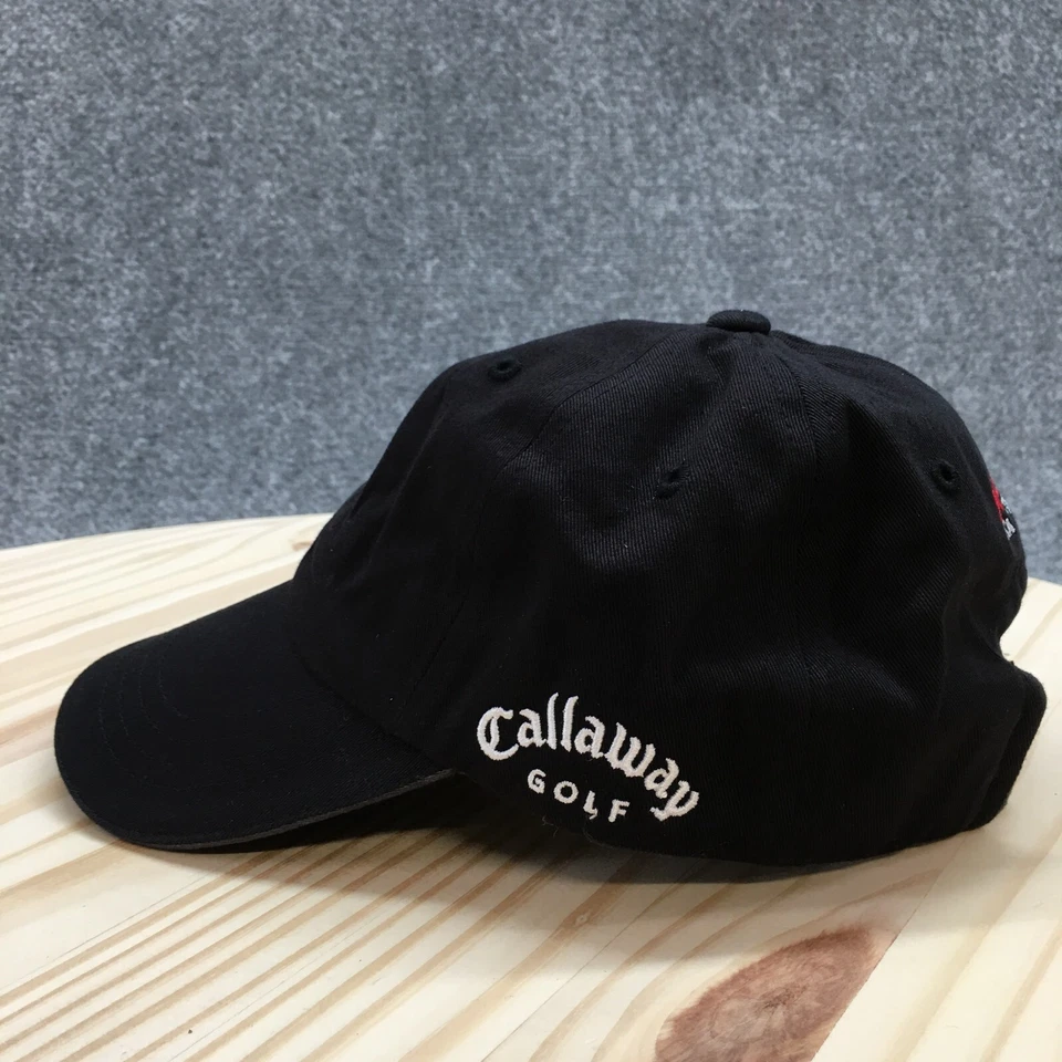 Gorra de béisbol de golf Callaway para hombre negra OS ala curva ajustable logotipo bordado Foto 4 de 4