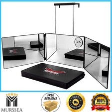 3 Way Mirror for Hair Cutting, 360  Mirror for Haircuts for Men, Barb