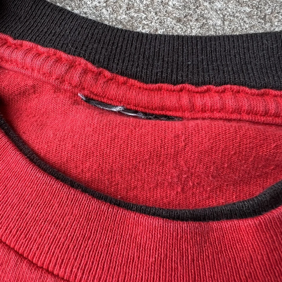 Vintage Spider-Man Kids Youth 7/8 L Graphic T-Shirt Red Peter Parker Cartoon - Image 3 of 4