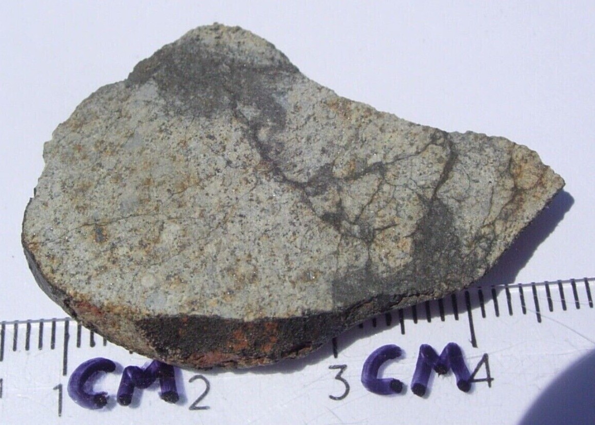 10.83 grams 38x29x4mm Vinales Cuba slice meteorite fell on Feb 1