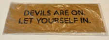 Brand New 47th & Main Coir Door Mat, 31 x 10-inches, Devils Doormat Sport Theme