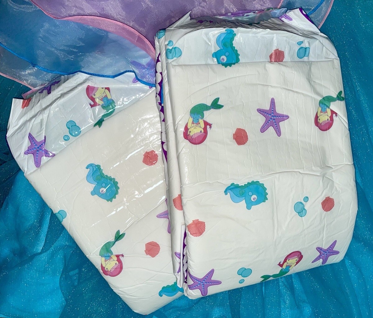 10-Pack Seaside Princess Adult Diapers ABDL | eBay