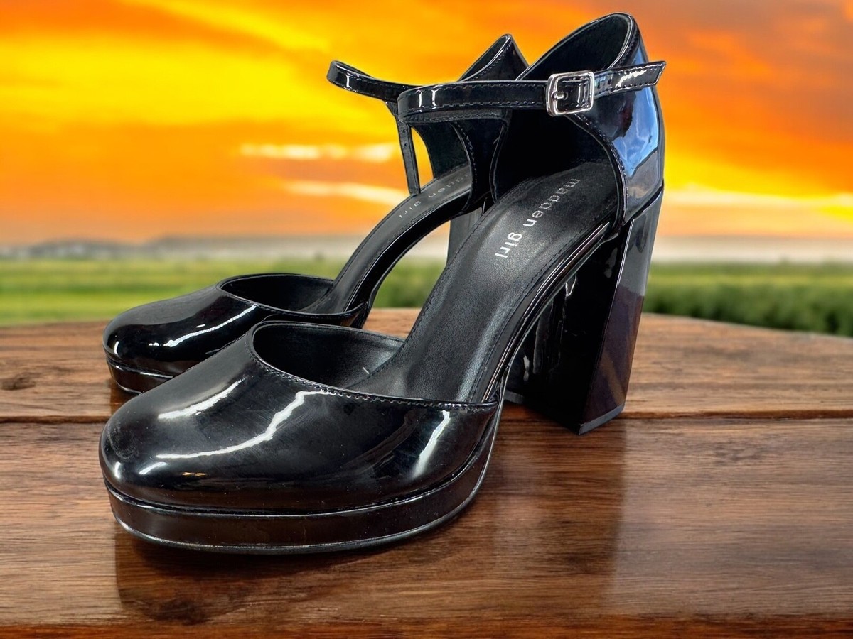 Patent Leather Zapatos Madden Girl Madden Girl Women's Unaa Black