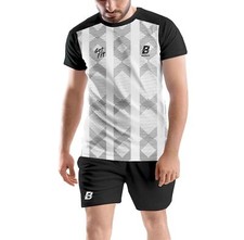 Printed Super Net Comfortable T shirt Shorts Set for Sports Gym