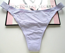 VICTORIA'S SECRET PINK High Leg Thong Panty VS Purple Cloud Shine Shimmer S M L