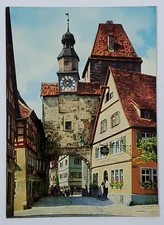 Postcard ROTHENBURG ob der Tauber Rödergasse mit Markusturm Roeder-Lane with St.