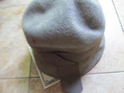 Rare ROARING 20'S Tall Wool Flapper Ladie's Hat, Wide Band, Bonnie & Clyde Type - Picture 10 of 10