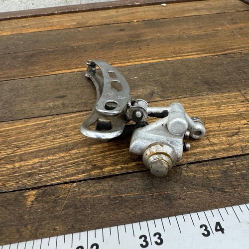 Vintage Campagnolo Record Front Derailleur 3 Hold Braze On 70s 80s Campy Winged - Picture 3 of 13