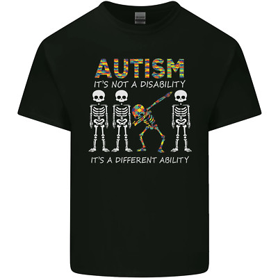 Autismus Eine Andere Fähigkeit Autistisch ASD Herren Baumwoll T-Shirt Tee Top