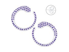 Aretes Serpiente Enrroscada Zirconias PLATA .925 HECHO EN MEXICO