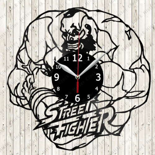 Street Fighter Vinyl Record Wall Clock Decor Handmade 6735 - Afbeelding 1 van 12