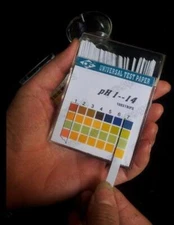 50pack/lot Alkaline pH Test paper Strips Indicator Litmus Kit Testing PH1-14 m
