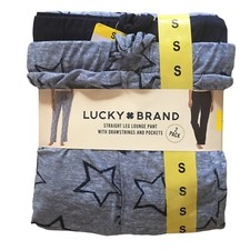Lucky Brand New Women's Size Small 2 Pack Straight Leg Lounge Pant Pockets