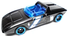 2022 HOT WHEELS '62 FORD MUSTANG CONCEPT BLACK 2 1/2" DIECAST CAR W BLUE & WHITE