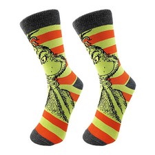 GRINCH HEAD STRIPED Socks Dr. Seuss Christmas Dr. Seuss Style 2