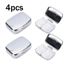 4Pcs Portable Pill Box Medicine Organizer Container Medicine Case Storage Holder