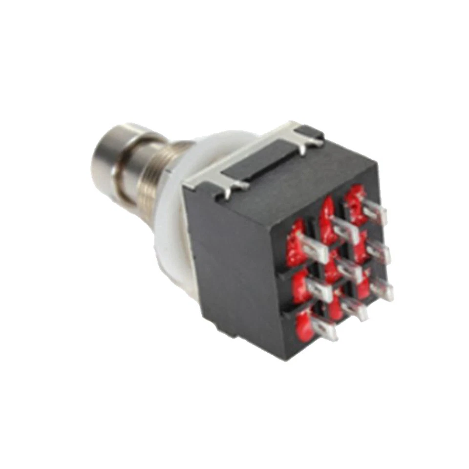 Fußschalter Foot Switch Einbau Schalter 3PDT 9Pin Wahre Bypass Metall schwarz HY - Bild 2 von 4