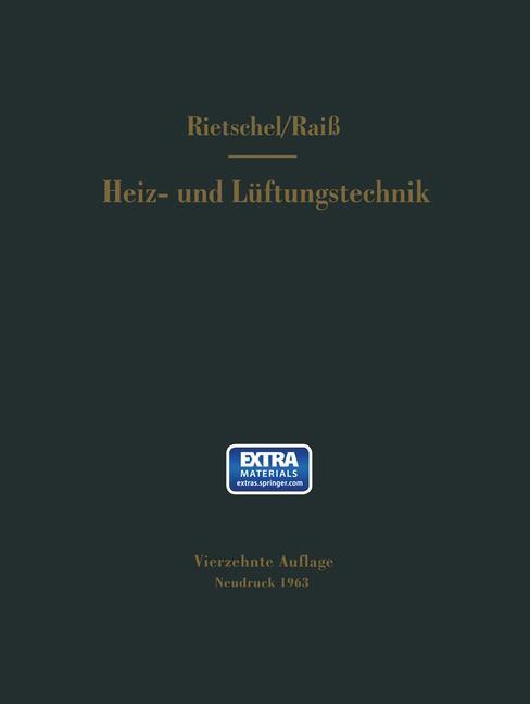 Thumbnail - H. Rietschels Lehrbuch Der Heiz- Und Lüftungstechnik | Buch |