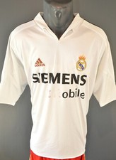 Real Madrid 2004/2005 Football Mens Retro Jersey Vintage Shirt Camiseta Size XL
