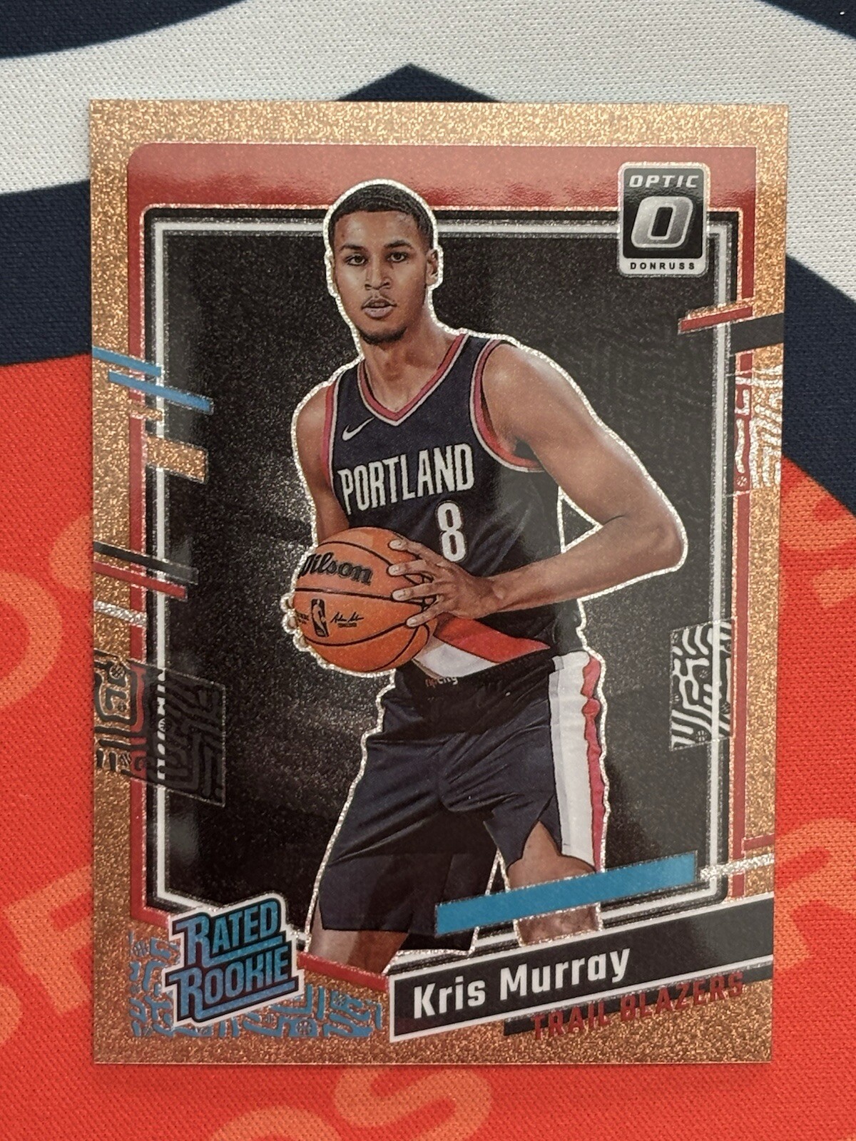 2023-24 Donruss Optic Copper Glitter #213 Kris Murray Rated Rookie # Match 08/99