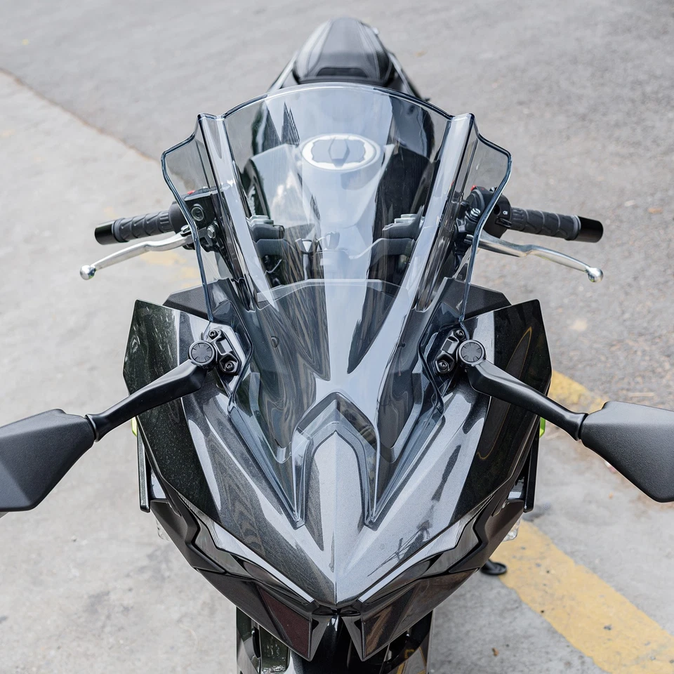 WOLFLINE Windshield for Kawasaki Ninja 500 2024-2025 Racing Clear Windscreen Foto 4 de 4