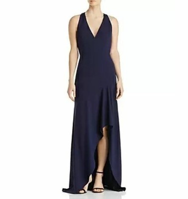 Avery G - Scuba Crepe Evening Gown / Prom Dress (Long) - Navy Blue  Size 2 - NWT