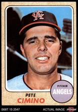1968 Topps #143 Pete Cimino * Angels COMMON VARIATION 3 - VG