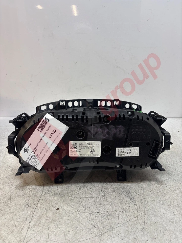 VW GOLF GT EVO MK7.5 ESTATE INSTRUMENT CLUSTER 5G1920940C 2017-20 5G1920940C - Image 4 of 4
