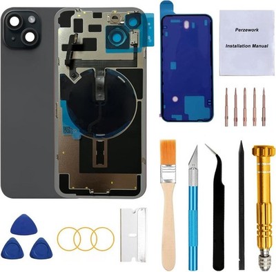 Rear Back Glass Replacement for iPhone 15 Plus 6.7-inches with Reparing Tool ...