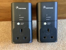 2x Comtrend PowerGrid 9020 200Mbps Powerline Ethernet Adaptor internet booster
