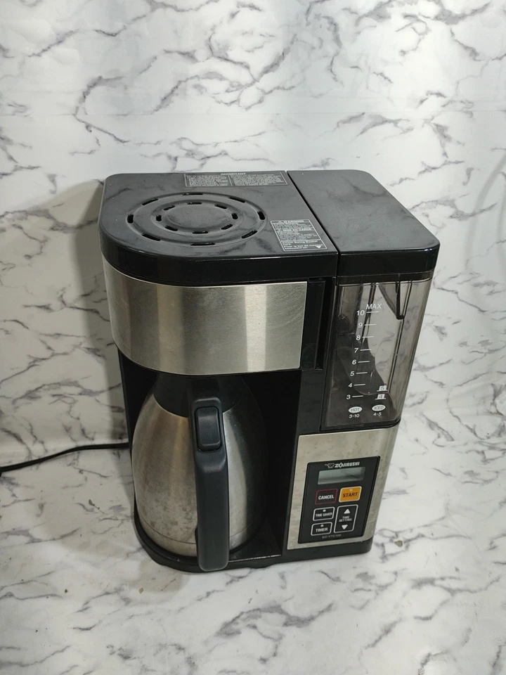 Zojirushi EC-YTC100 Cafetera Máquina 10 Tazas Acero Inoxidable con Jarra de Acero Foto 2 de 4