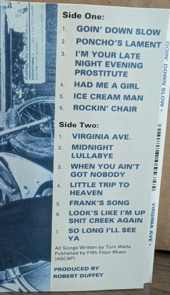 Tom Waits The Early Years (Cassette, 1991 Bizarre) VG-VG+ - Image 2 of 2