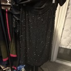Silkynites Women’s Black Beaded Satin blouse and skirt set  — photo 4