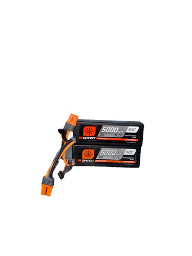 Spectrum 11.1V 5000 mAh 3S 30C Smart LiPo Hardcase IC3 - SPMX50003S30H3