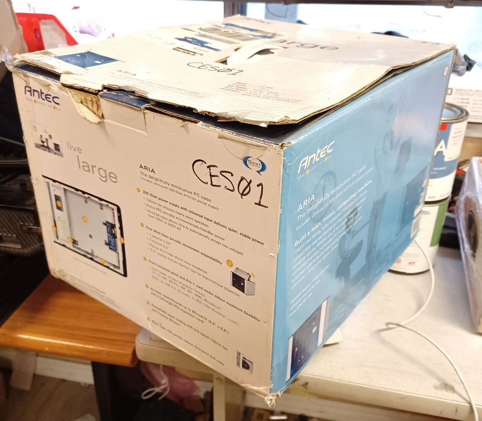 Antec ARIA PC Case LS-968 Vintage Compact Computer Frame 300W 4 Drive Bay #102N - Image 2 of 4