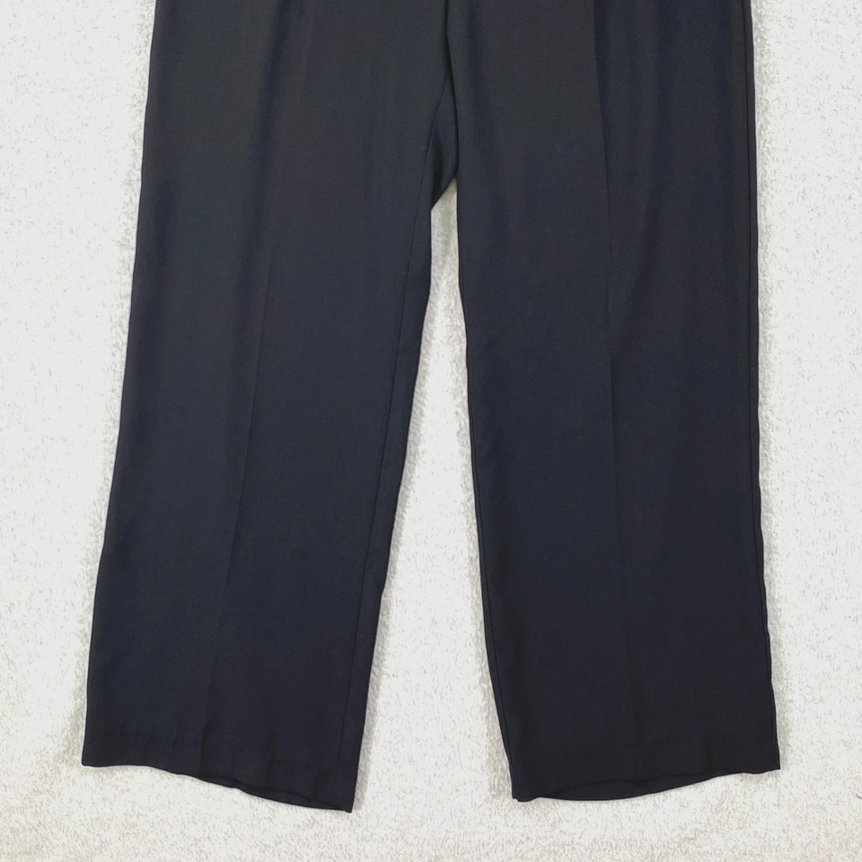 Bar lll Dress Pants Women's 10 Black Pleated Front Wide Leg High Rise Dressy - Image 3 of 4