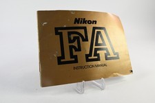 NIKON FA 35mm Film Camera Instruction Manual G115