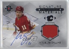 2023-24 Upper Deck Ultimate Collection 43/99 Mikael Backlund #UMS-BA Auto 1ik9