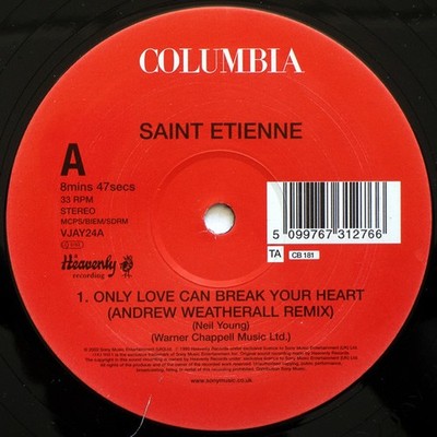 Saint Etienne - Only Love Can Break Your Heart / The Sea, 12'', (Vinyl)