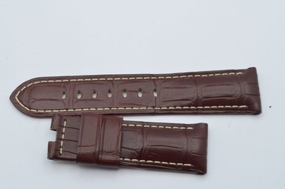OFFICINE PANERAI LEDER ARMBAND 24MM FÜR FALTSCHLIESSE 22MM BRAUN NEU 24-22
