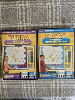 Plinko Nonfiction Comprehension Game PC Mac Grades 3 & 4 Ages 8+ Interactive CD