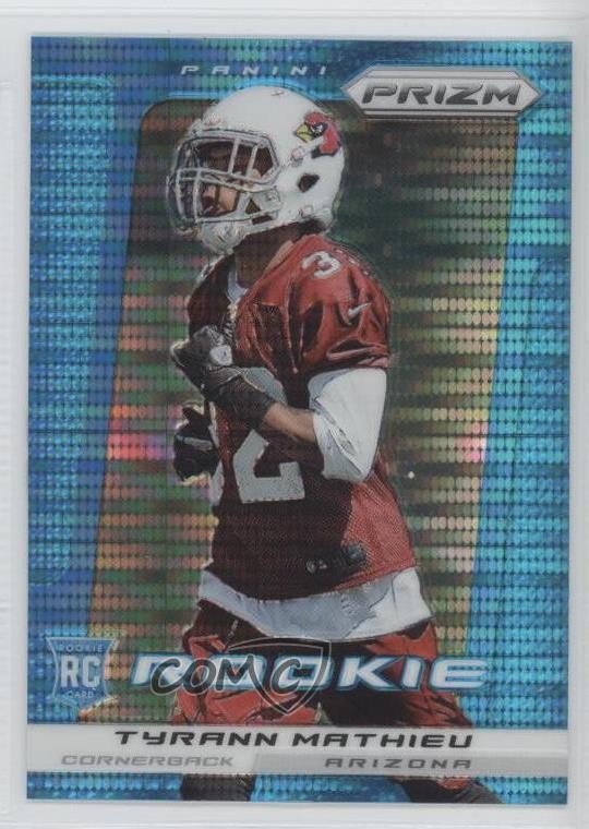 2013 Panini Prizm Light Blue Pulsar Tyrann Mathieu #296 Rookie RC 0ad