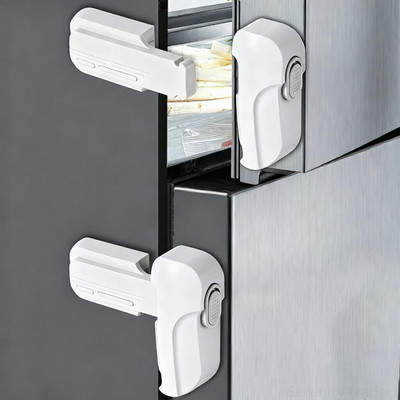 2 Pack Fridge Lock Freezer Lock with Dual Mode Child Safety Refrigerator Locks..