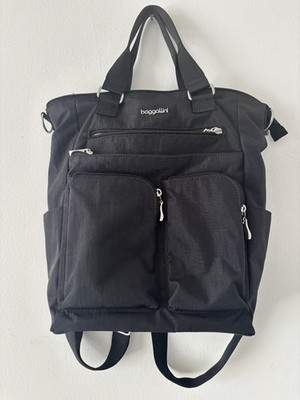 Baggallini All Set 3-in-1 Tote Backpack - RFID Secure, Convertible, Lightweight
