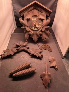 Vtg German Black Forest Cuckoo Clock Parts or Repair