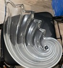 Vintage Mikasa Clearwater Crystal Nautilus Shell Dish Wave Design 19” X 9.5” — photo 1