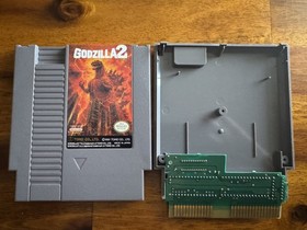 Godzilla & Godzilla 2 Nintendo Nes Cleaned/Tested