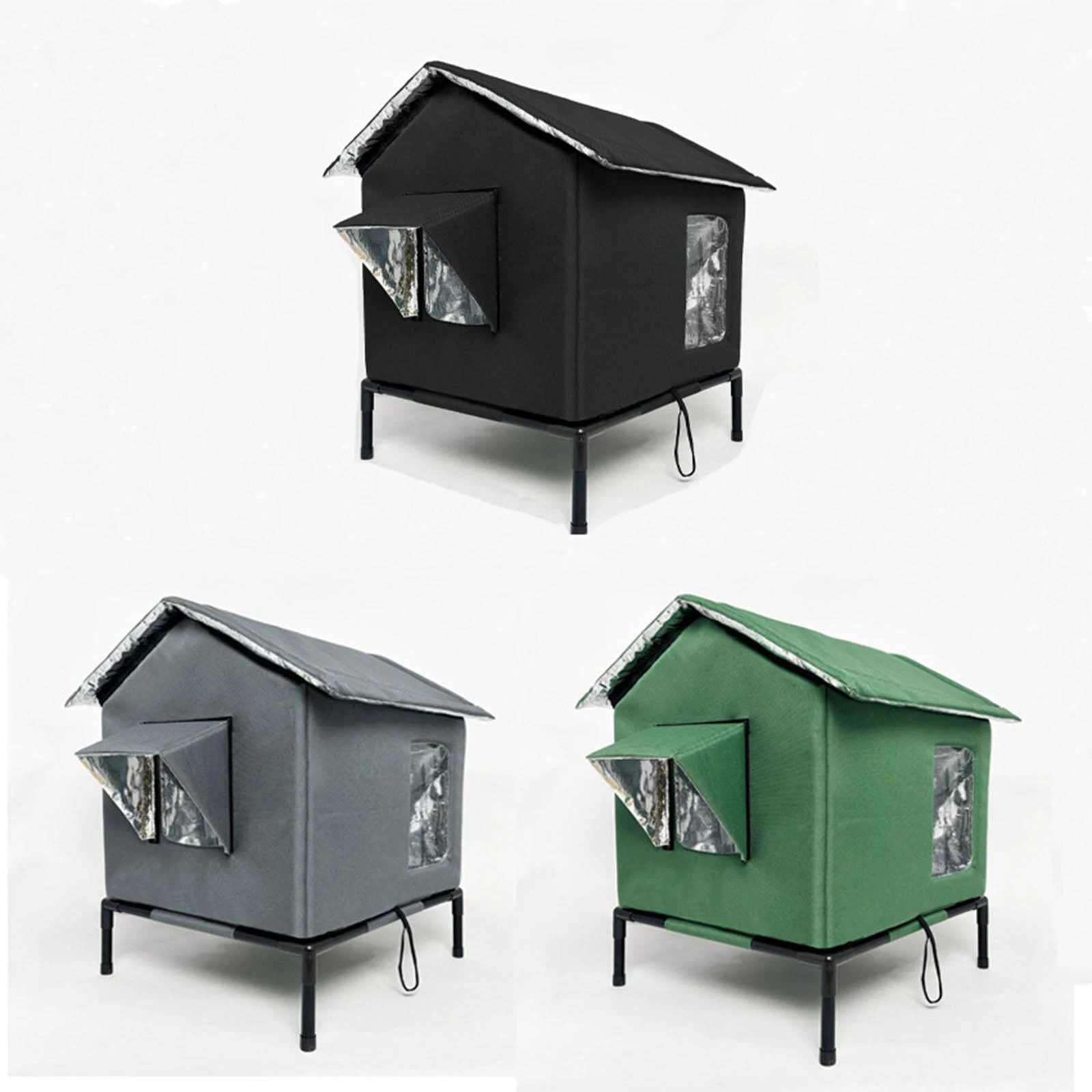 Outdoor Cat House, Cat Tent, Kitten Shelter, Pet Kennel, Winter Barn