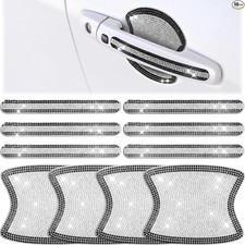 10 Pieces Bling Car Accessories for Women Bling Car Door Handle Protector D